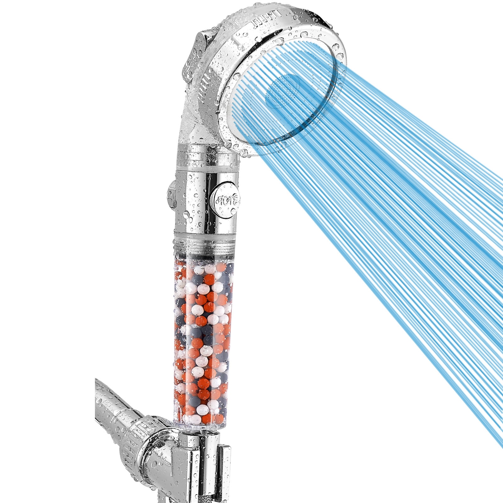 High Pressure Filtered Handheld Shower Head - Boost Water Pressure by 200%, Soften Hard Water